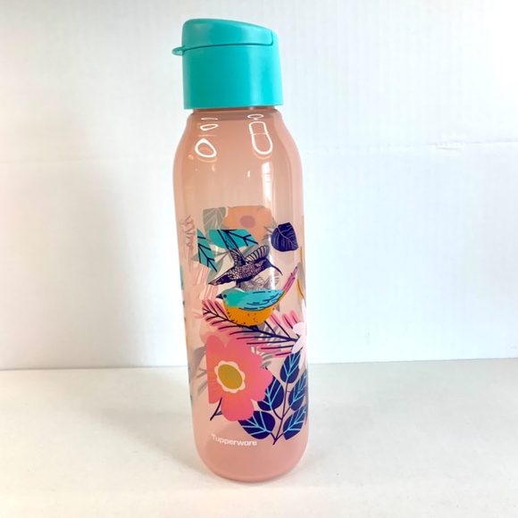 New TUPPERWARE Pink Crossbody Case/lunch bag & Tropical 25 OZ Eco Water Bottle - Picture 13 of 16
